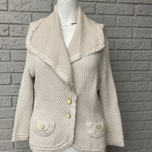 White House Black Market Women Knit Cardigan Jacket Size M